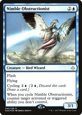 Nimble Obstructionist [Hour of Devastation Promos] | Exor Games Bridgewater