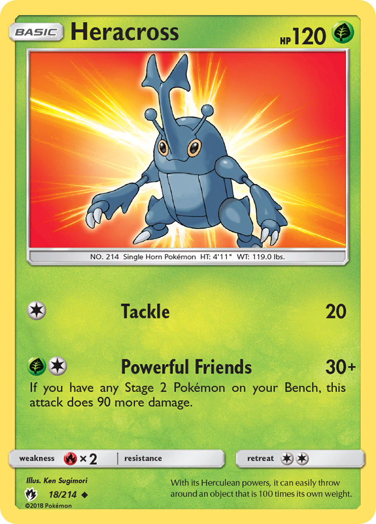 Heracross (18/214) [Sun & Moon: Lost Thunder] | Exor Games Bridgewater