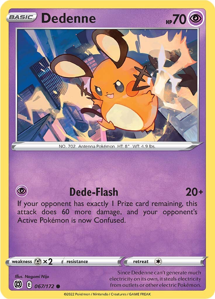 Dedenne (067/172) [Sword & Shield: Brilliant Stars] | Exor Games Bridgewater