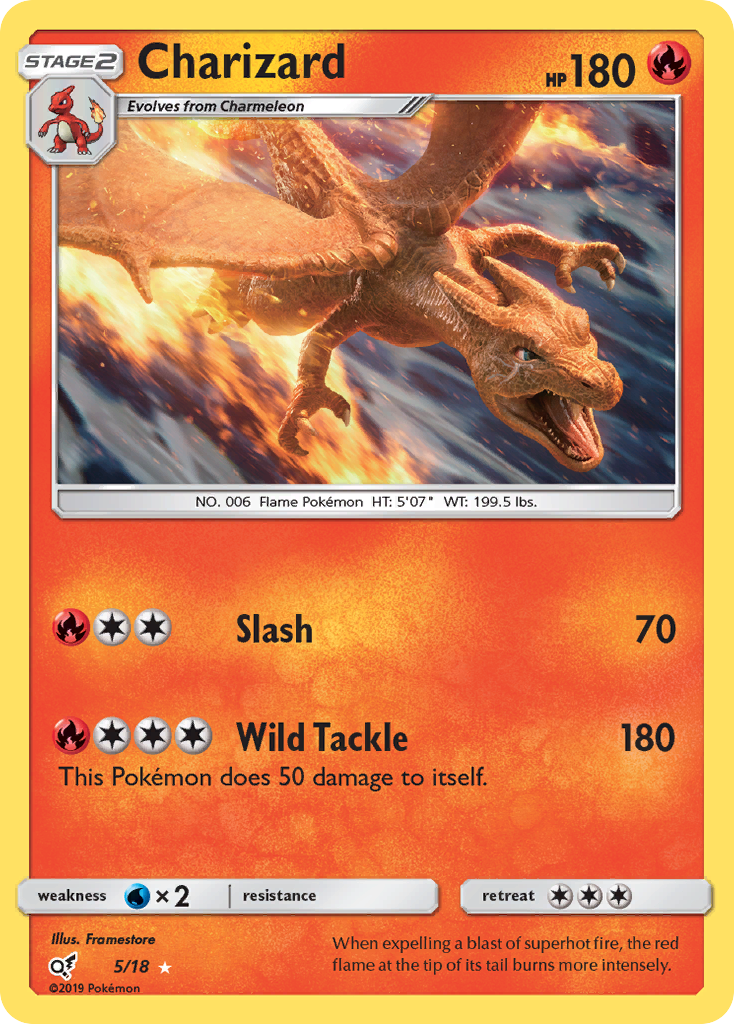 Charizard (5/18) [Sun & Moon: Detective Pikachu] | Exor Games Bridgewater