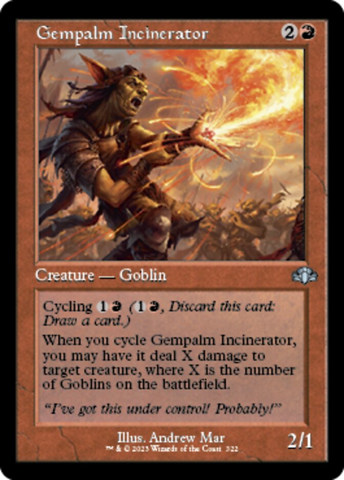 Gempalm Incinerator (Retro) [Dominaria Remastered] | Exor Games Bridgewater