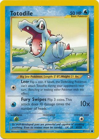 Totodile (81/111) [Neo Genesis Unlimited] | Exor Games Bridgewater