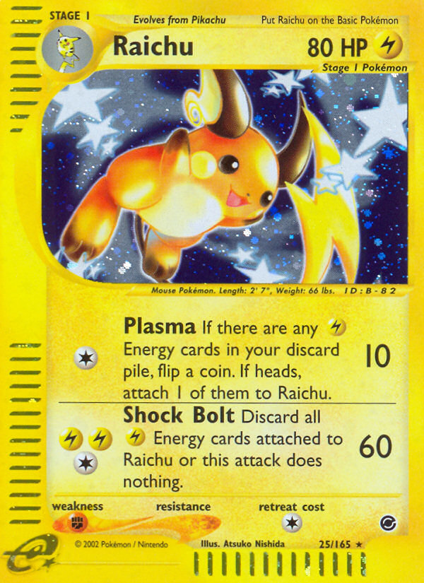 Raichu (25/165) [Expedition: Base Set] | Exor Games Bridgewater