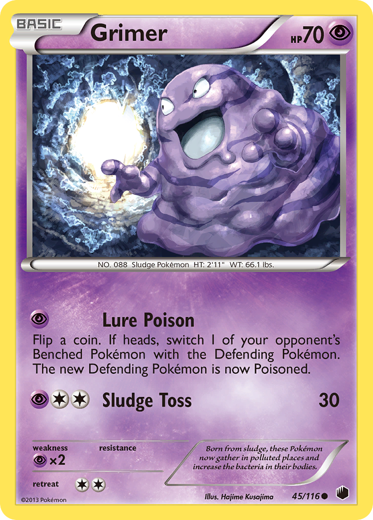 Grimer (45/116) [Black & White: Plasma Freeze] | Exor Games Bridgewater