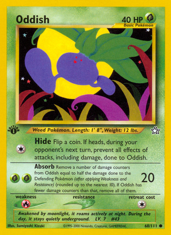 Oddish (68/111) [Neo Genesis 1st Edition] | Exor Games Bridgewater