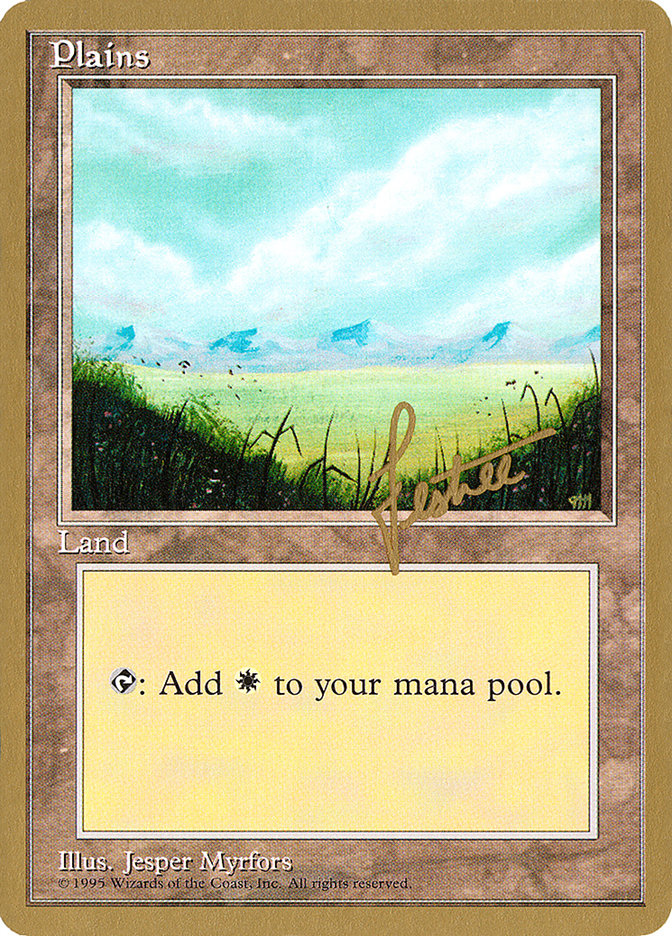 Plains (bl366) (Bertrand Lestree) [Pro Tour Collector Set] | Exor Games Bridgewater