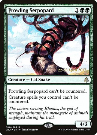 Prowling Serpopard [Amonkhet Promos] | Exor Games Bridgewater