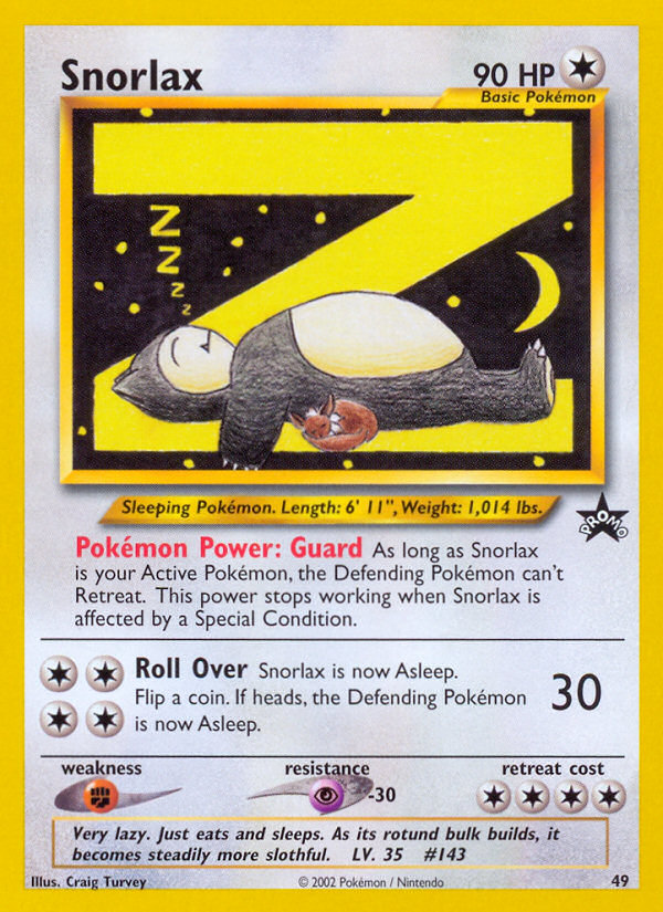 Snorlax (49) [Wizards of the Coast: Black Star Promos] | Exor Games Bridgewater