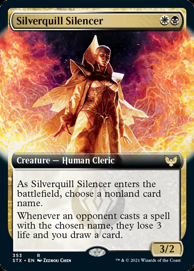 Silverquill Silencer (Extended) [Strixhaven: School of Mages] | Exor Games Bridgewater