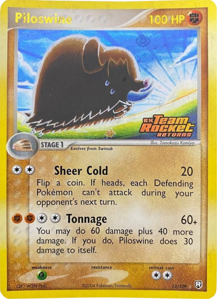 Piloswine (13/109) (Stamped) [EX: Team Rocket Returns] | Exor Games Bridgewater