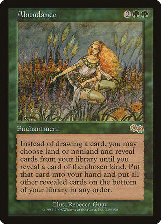 Abundance [Urza's Saga] | Exor Games Bridgewater