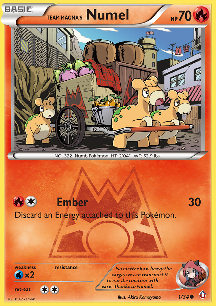 Team Magma's Numel (1/34) [XY: Double Crisis] | Exor Games Bridgewater