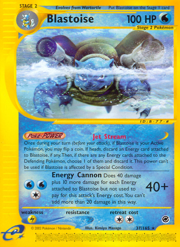 Blastoise (37/165) [Expedition: Base Set] | Exor Games Bridgewater