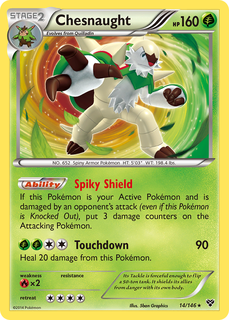 Chesnaught (14/146) [XY: Base Set] | Exor Games Bridgewater