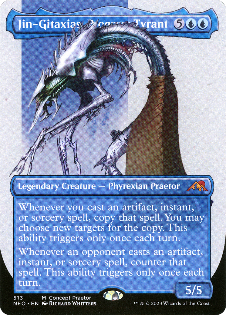 Jin-Gitaxias, Progress Tyrant (Borderless Concept Praetors) [Phyrexia: All Will Be One] | Exor Games Bridgewater