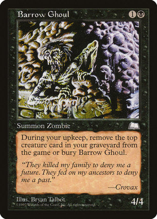 Barrow Ghoul [Weatherlight] | Exor Games Bridgewater