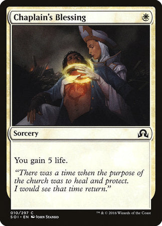 Chaplain's Blessing [Shadows over Innistrad] | Exor Games Bridgewater