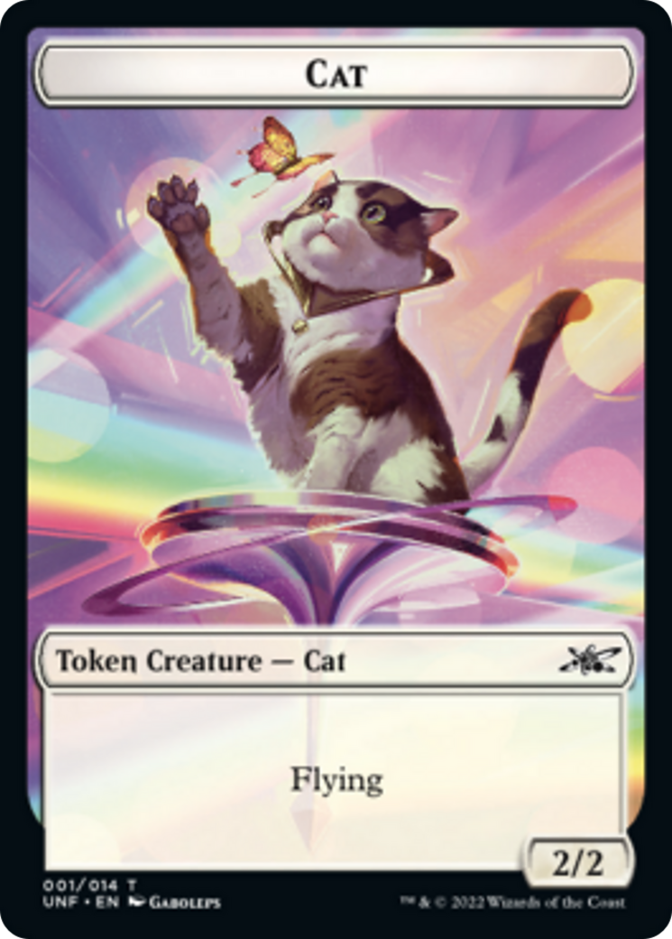 Cat // Storm Crow Double-sided Token [Unfinity Tokens] | Exor Games Bridgewater