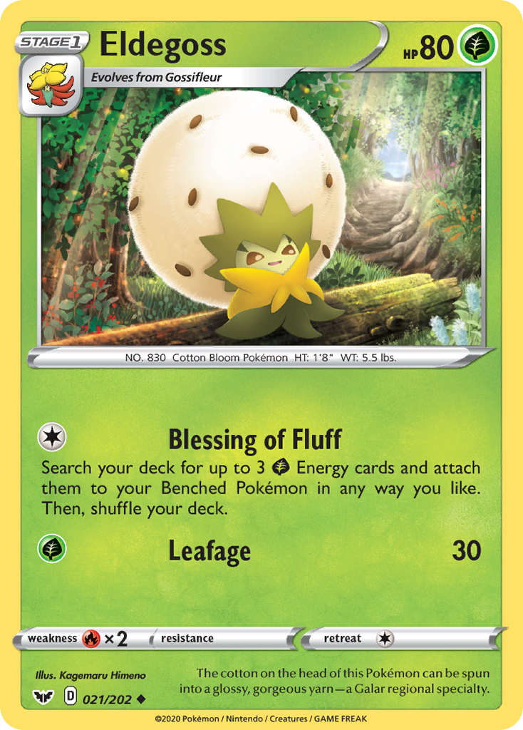 Eldegoss (021/202) [Sword & Shield: Base Set] | Exor Games Bridgewater