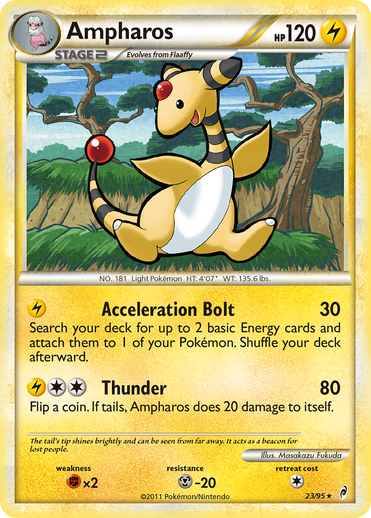 Ampharos (23/95) [HeartGold & SoulSilver: Call of Legends] | Exor Games Bridgewater