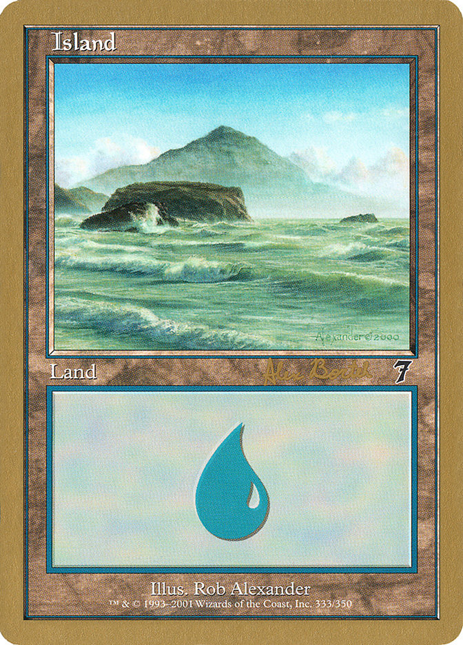 Island (ab333) (Alex Borteh) [World Championship Decks 2001] | Exor Games Bridgewater