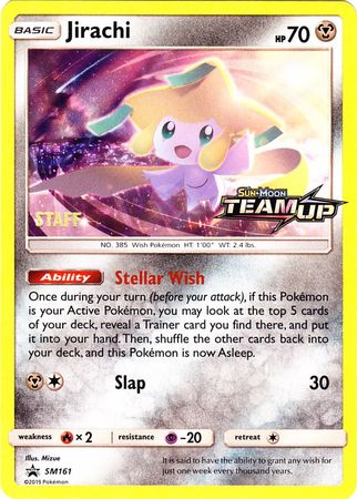 Jirachi (SM161) (Staff) [Sun & Moon: Black Star Promos] | Exor Games Bridgewater