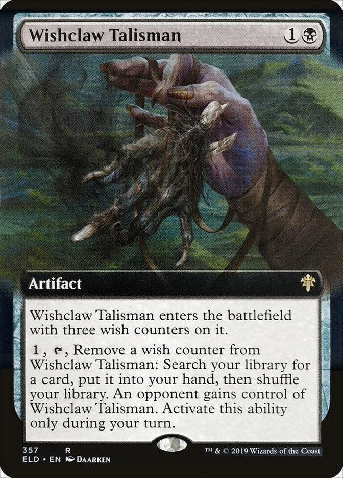 Wishclaw Talisman (Extended Art) [Throne of Eldraine] | Exor Games Bridgewater