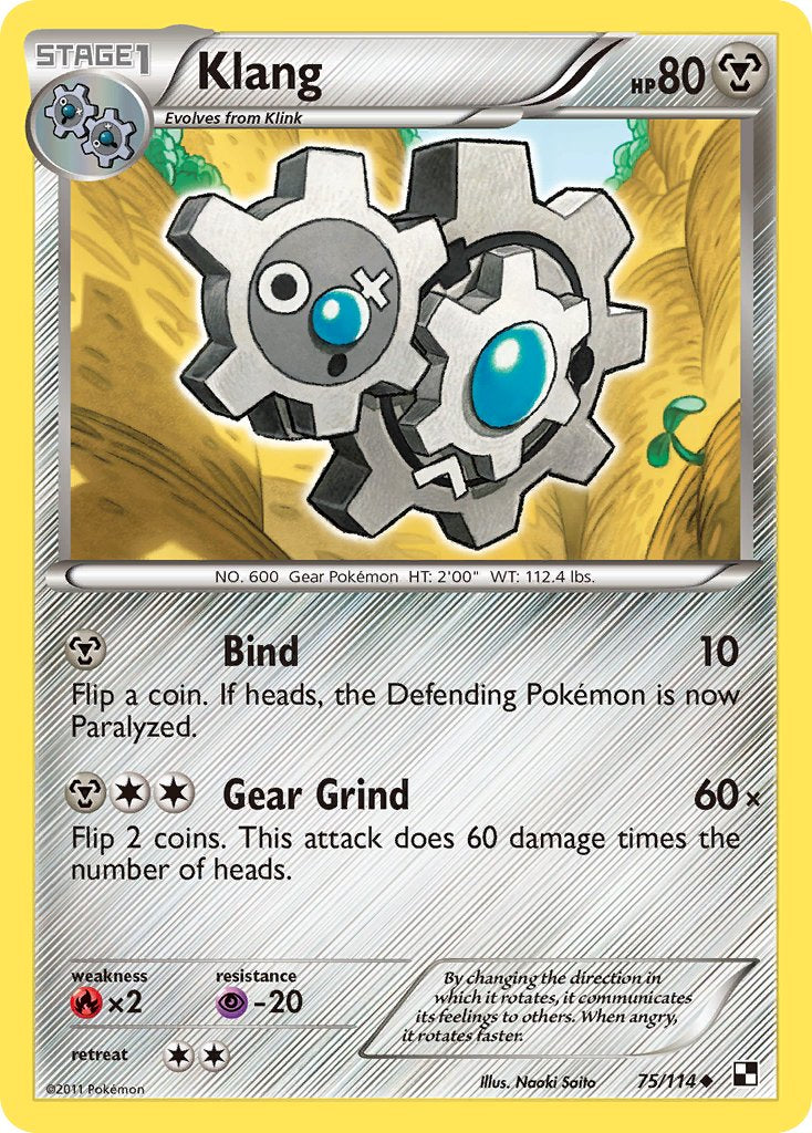 Klang (75/114) (Cracked Ice Holo) (Blister Exclusive) [Black & White: Base Set] | Exor Games Bridgewater