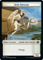 Drake // Aven Initiate Double-sided Token [Double Masters 2022 Tokens] | Exor Games Bridgewater