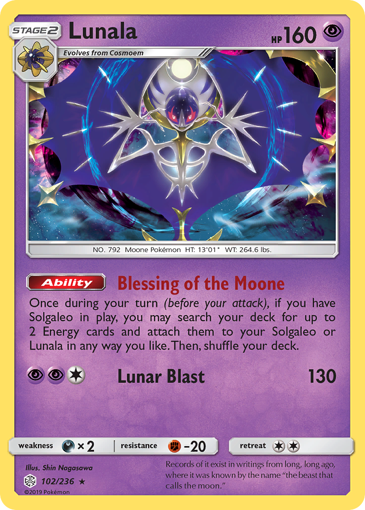 Lunala (102/236) [Sun & Moon: Cosmic Eclipse] | Exor Games Bridgewater