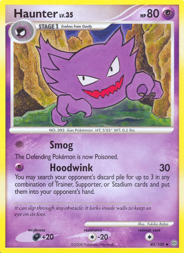 Haunter (40/100) [Diamond & Pearl: Stormfront] | Exor Games Bridgewater