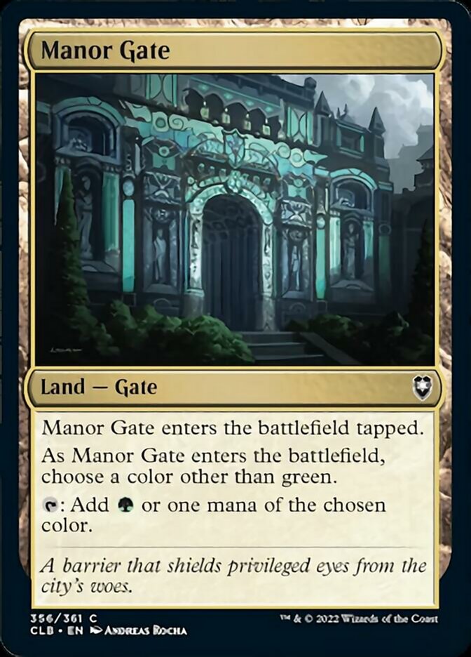 Manor Gate [Commander Legends: Battle for Baldur's Gate] | Exor Games Bridgewater