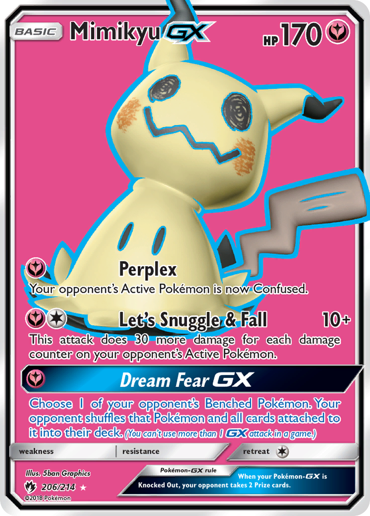 Mimikyu GX (206/214) [Sun & Moon: Lost Thunder] | Exor Games Bridgewater