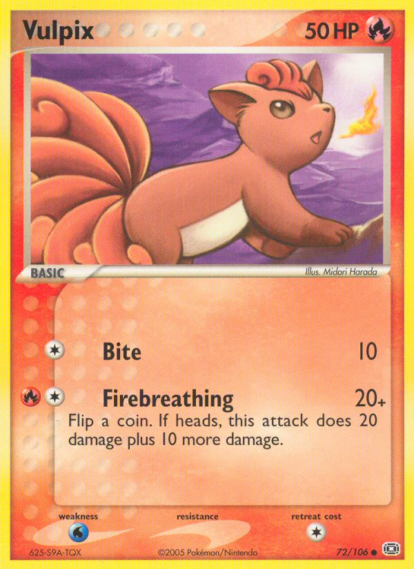 Vulpix (72/106) [EX: Emerald] | Exor Games Bridgewater