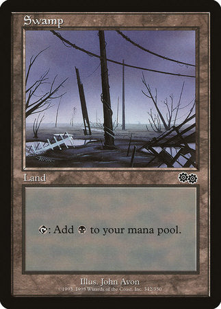 Swamp (342) [Urza's Saga] | Exor Games Bridgewater