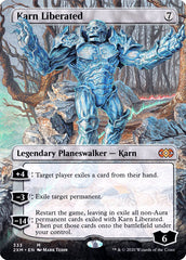 Karn Liberated (Borderless) [Double Masters] | Exor Games Bridgewater