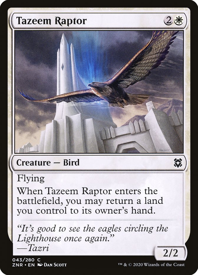 Tazeem Raptor [Zendikar Rising] | Exor Games Bridgewater