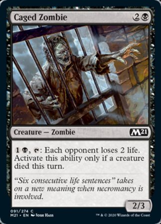 Caged Zombie [Core Set 2021] | Exor Games Bridgewater