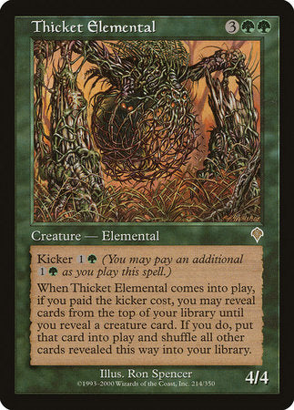 Thicket Elemental [Invasion] | Exor Games Bridgewater