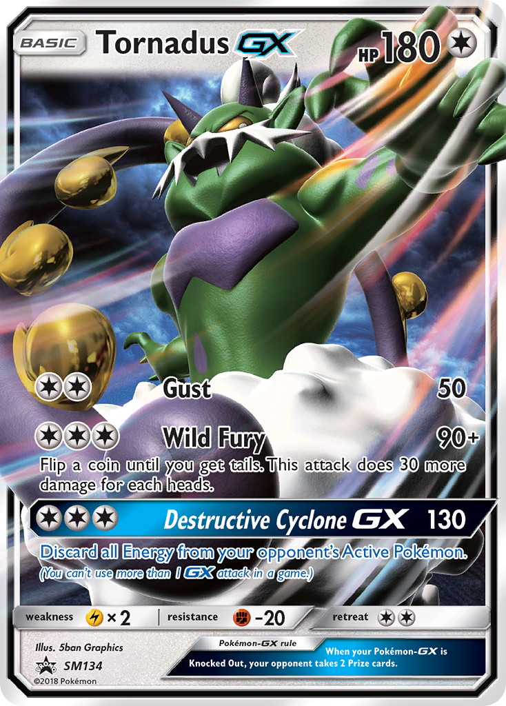 Tornadus GX (SM134) [Sun & Moon: Black Star Promos] | Exor Games Bridgewater