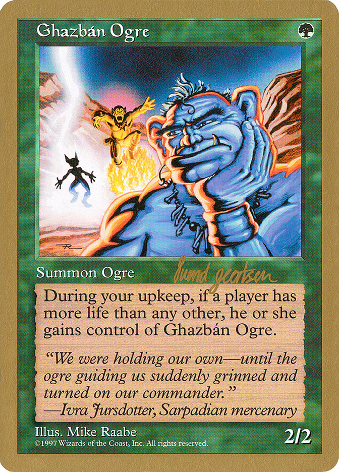 Ghazbán Ogre (Svend Geertsen) [World Championship Decks 1997] | Exor Games Bridgewater