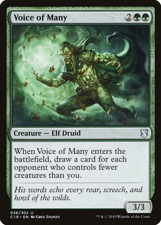 Voice of Many [Commander 2019] | Exor Games Bridgewater