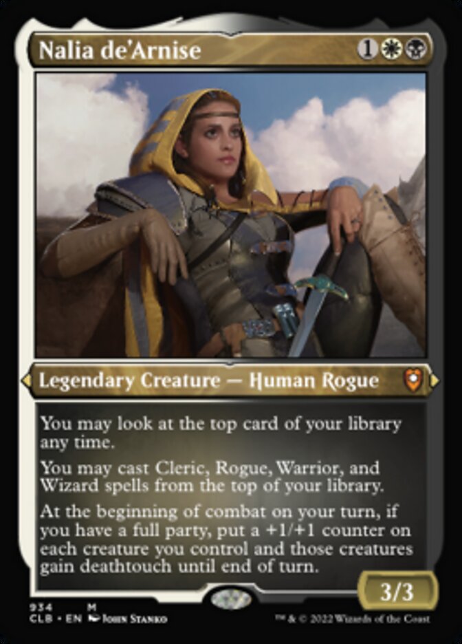 Nalia de'Arnise (Display Commander) (Foil Etched) [Commander Legends: Battle for Baldur's Gate] | Exor Games Bridgewater