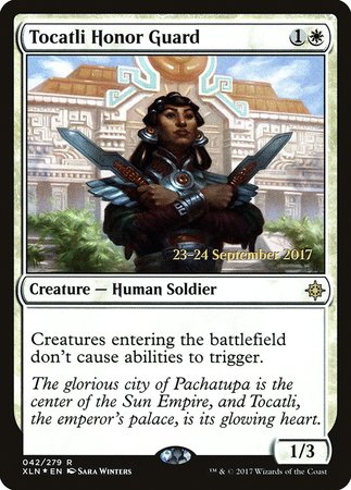 Tocatli Honor Guard [Ixalan Promos] | Exor Games Bridgewater