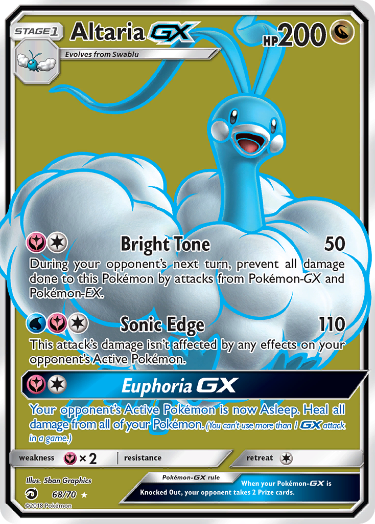 Altaria GX (68/70) [Sun & Moon: Dragon Majesty] | Exor Games Bridgewater