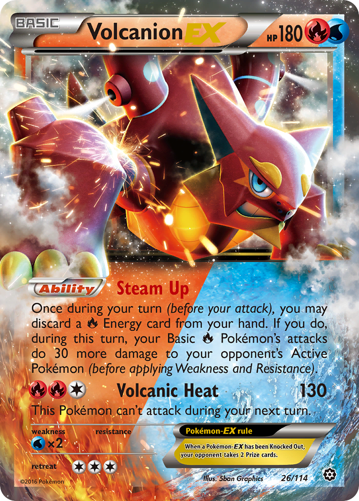 Volcanion EX (26/114) [XY: Steam Siege] | Exor Games Bridgewater