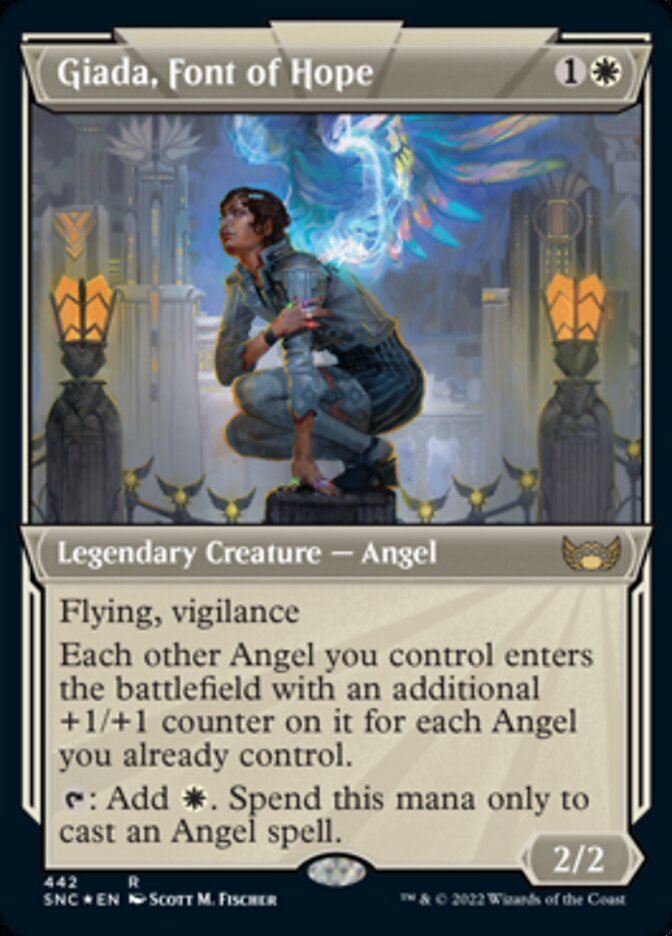Giada, Font of Hope (Showcase Art Deco Foil Etched) [Streets of New Capenna] | Exor Games Bridgewater