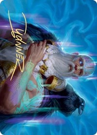 Alrund, God of the Cosmos Art Card (Gold-Stamped Signature) [Kaldheim: Art Series] | Exor Games Bridgewater