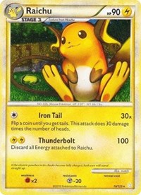 Raichu (10/123) (Cracked Ice Holo) [HeartGold & SoulSilver: Base Set] | Exor Games Bridgewater