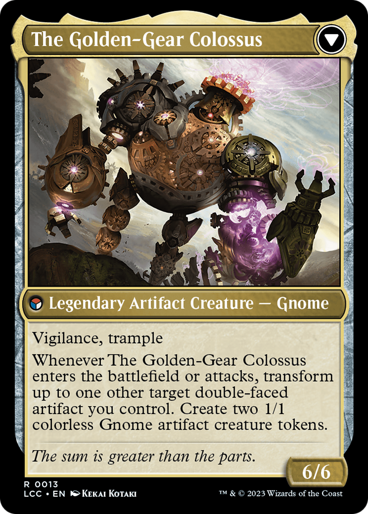 Tetzin, Gnome Champion // The Golden-Gear Colossus [The Lost Caverns of Ixalan Commander] | Exor Games Bridgewater